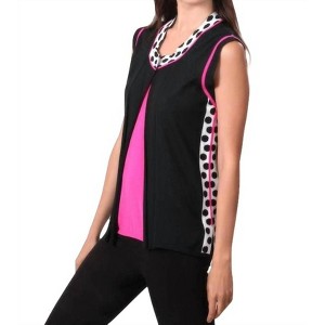 Women's Pink Lady Polka-Dot Vest - ANGEL - 1 of 2