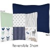 Sweet Jojo Designs Gender Neutral Unisex Toddler Bedding Set Woodsy Blue, Green and Grey 5pc - 2 of 4