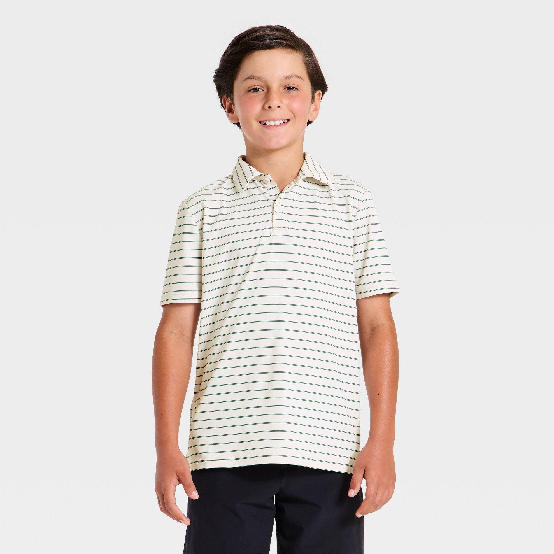 Boys' Striped Golf Polo Shirt - All In Motion™