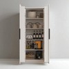 62.99" Freestanding Kitchen Pantry Cabinet with Doors & Adjustable Shelves, MDF Buffet Sideboard Storage Cupboard for Kitchen, Dining Room - 2 of 4