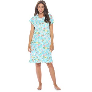 Casual Nights Women's Super Soft Yummy Nightshirt, Short Sleeve Nightgown, Night Dress with Fun Prints & Patterns - 1 of 4