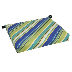 Blazing Needles, 20-inch by 19-inch Patterned Outdoor Chair Cushion - 1 of 2