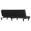 vidaXL Sofa Bed Fabric Sleeper Sofa Loveseat Recliner Chair Daybed Couch Bed - Dark Gray - 3 of 4