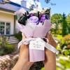 Pavilion Gift Company - Thinking Of You - Purple Preserved Floral Bouquet - Artificial Stems - 2 of 4