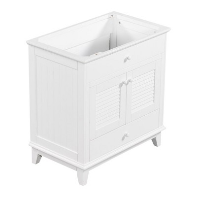 30" Bathroom Vanity with Sink, Bathroom Cabinet with Two Doors and One Drawer