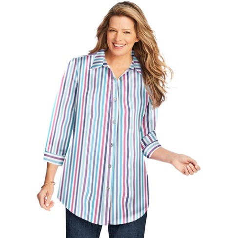 WOMEN'S PRINTED T-SHIRT THREE QUARTER SLEEVE  SIDE POCKET main image 1