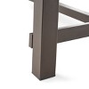 Sapphtopaz Patio Outdoor Table Modern Wood Patio Dining Table Rectangular Outdoor Dining Table Picnic Table Patio Table for Indoor Outdoor Use - 2 of 4