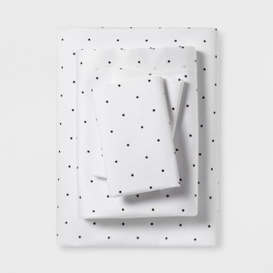 Twin Sheet Set Black Simple Dot (ETA) - Project 62 + Nate Berkus