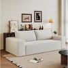 Modern  Velvet Corduroy Sofa, Deep Seat Soft Lounge Couch, Wide Armrest Textured Fabric Sofas for Living Room - 2 of 4