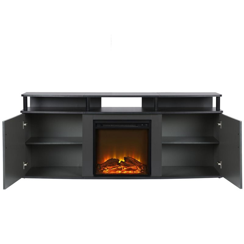 Kimmel Electric Fireplace TV Console for TVs up to 70" - Room & Joy, 4 of 8
