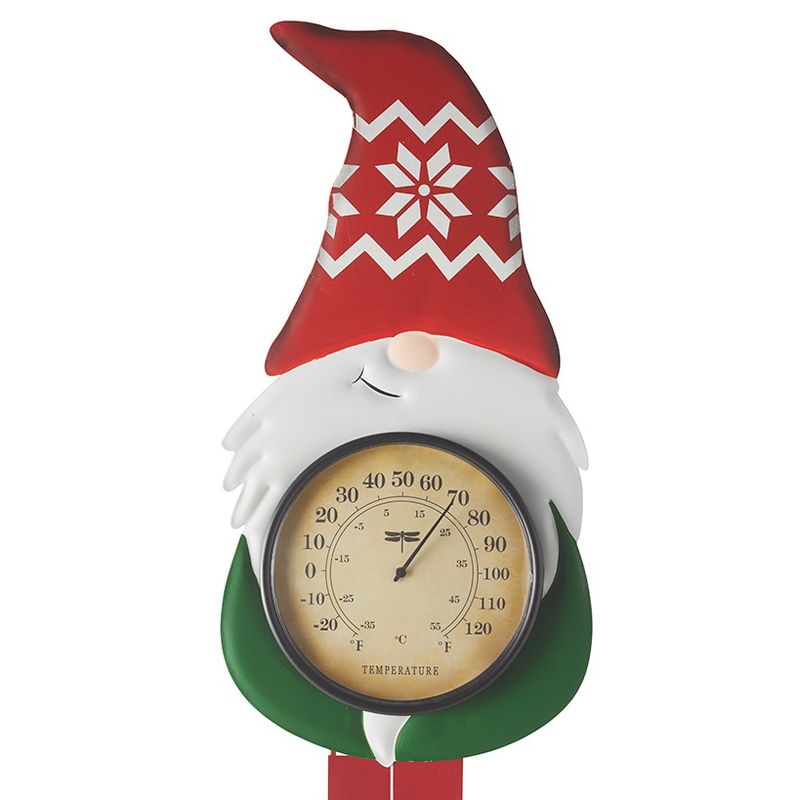 The Lakeside Collection Snow Gauge & Thermometer Gnome, 4 of 5