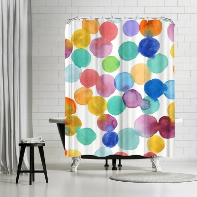 Americanflat Dots by Pi Creative Art Shower Curtains