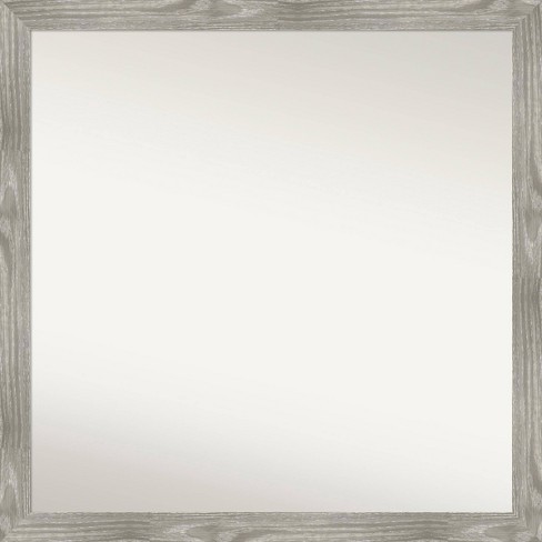 29" x 29" Non-Beveled Dove Square Bathroom Wall Mirror Gray Wash - Amanti Art - image 1 of 4