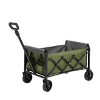 Lightweight Portable Heavy Duty Folding Beach Wagons With Wheels, Outdoor Garden Carts For Camping With Large Capacity-Cuddlewood - 3 of 4