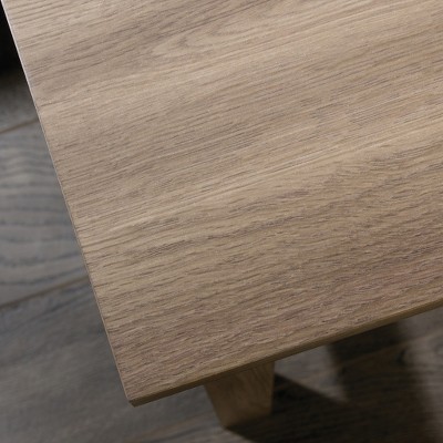 Salt Oak Finish Wood Writing Desk with Two Drawers