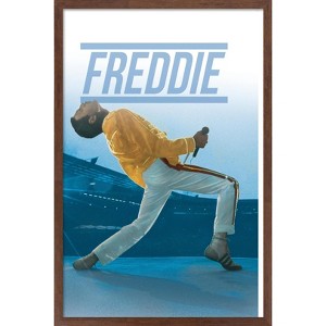 Trends International Queen - Freddie Mercury Live Framed Wall Poster Prints - 1 of 4