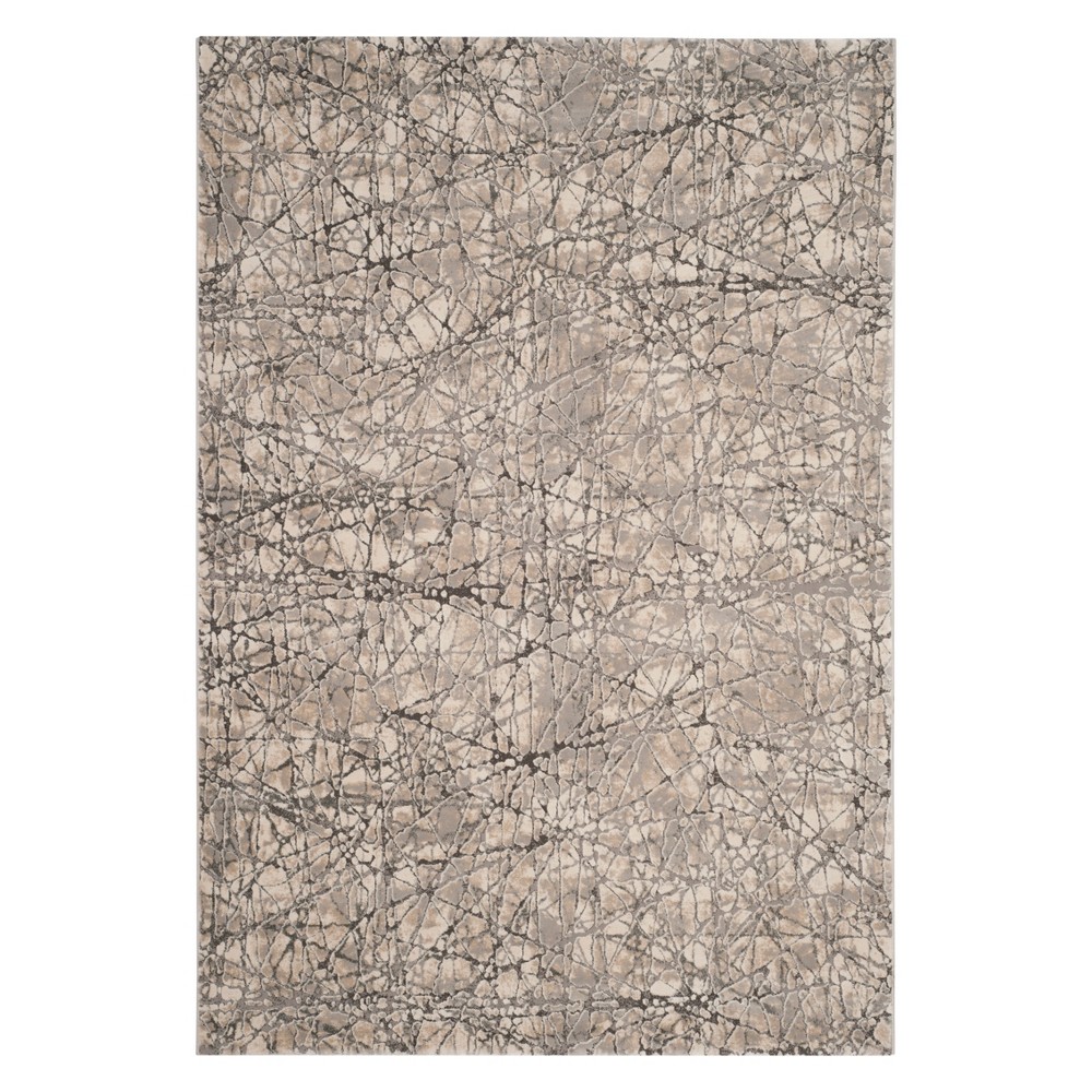 5'3inx7'6in Solid Area Rug Beige/Gray - Safavieh