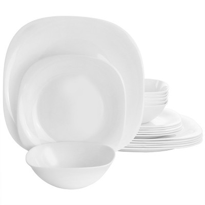 Glass 18pc Dinnerware Set White - Threshold™