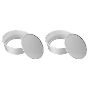 Unique Bargains Removable Loose Bottom Cheesecake Pan 2 Pcs - 1 of 4