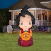 Gemmy Airblown Inflatable Hocus Pocus Mary w/Pumpkin Disney , 5 ft Tall, Multi - 2 of 4