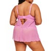 Adore Me Women's Amorata Babydoll Lingerie - 4 of 4