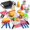 Joyfy 27 Pcs Kids Kitchen Toy Playset, BBQ Grill Pretend Play Food Sets, Gift for Toddlers 2 3 4 Years Old Girls Boys - 2 of 4