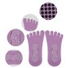 Unique Bargains Non-Slip Yoga Socks Five Toe Socks Pilates Barre for Women with Grips - 3 of 4
