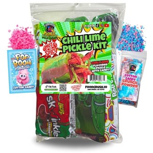 Food Crush-Hot Chili Lime Pickle Kit-Tiktok Candy Gift Pouch (13 Pcs) - 1 of 1