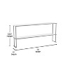 Flash Furniture Reese Commercial Grade 430 Stainless Steel 18 Gauge NSF Certified Metal Kitchen Double Overshelf - 4 of 4