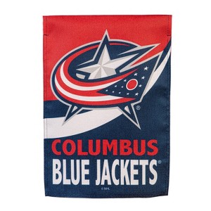 NHL Columbus Blue Jackets Garden Flag 12x18 Double Sided, Officially Licensed Sports Flags For Outside, Indoor and Outdoor Flags for Hockey Fans - 1 of 1