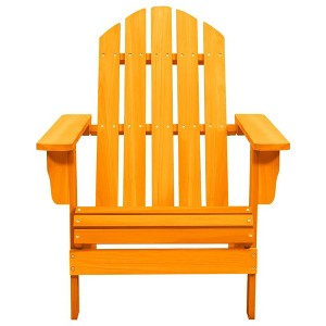 vidaXL Adirondack Chair Lounge Patio Lawn Chair for Garden Solid Wood Fir - Orange - 1 of 4