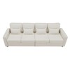 NicBex Modern 104" Linen Sectional Sofa Modular Straight Sofa Couch with Armrest Pockets for Living Room Apartment - 3 of 4