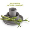 WeeSprout Bamboo Plates, Kid-Sized Bamboo Kids Plates, Dishwasher Safe Bamboo Plate for Kids, 4 pack - 2 of 4