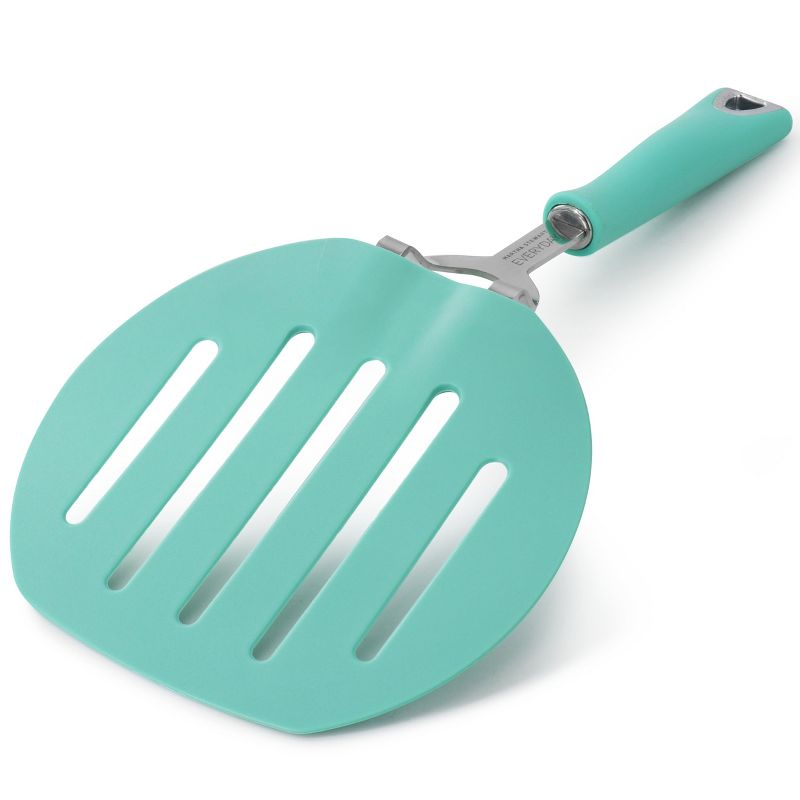 Martha Stewart Everyday Drexler Large 6.5 Inch Slotted Spatula in Turquoise, 3 of 6