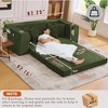 Sapphtopaz 82.25" 2-in-1 Couches for Living Room Convertible Sofa Bed Pull Out Sleeper Couch with 5 Pillows&Cup Holders Couch Bed for Bedroom - 2 of 4