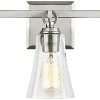Generation Lighting Monterro 21 3/4" Satin Nickel 3-Light Bath Light - 3 of 4