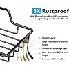 Aoibox Wall Mounted Soap Holder, No Drilling Stainless Steel Soap Tray, Rustproof Square Soap Dish for Bathroom & Kitchen, Black - 4 of 4
