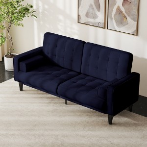 Kayamas 70" Small Loveseat Sofa Small Couch for Living Room, Comfy Love Seat with Removable Washable Cover and Solid Wood Frame - 1 of 4