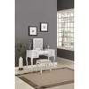 Poundex Wooden Makeup Vanity Set Desk, Mirror and Stool - 3 of 3