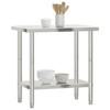 vidaXL Kitchen Work Table 32.5 in.x21.7 in.x33.5 in. Stainless Steel - 4 of 4