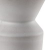HomeRoots 10" Cream Ceramic Table Vase - 4 of 4