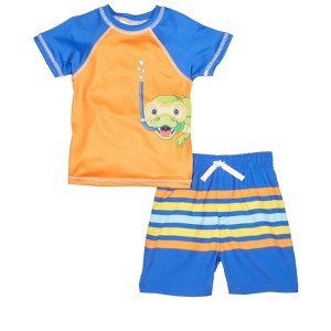 BANANA BOAT - Toddler Boys Short Sleeve Shorts Swim Set - 1 of 4