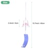 Unique Bargains Handmade Outdoor Glass Style Wind Chimes White Purple 1 Pc - 3 of 4