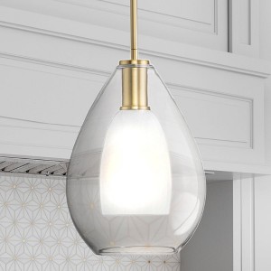 Urban Ambiance Luxury Casual Indoor Pendant,  14-1/4''H x 9-7/8"W x 9-7/8''D,  Brushed Gold Finish, UHP4931 - 1 of 4