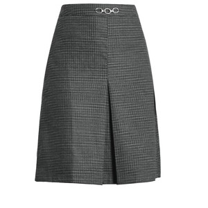 Hobemty Women's Office Skirt Knee Lenght High Waist Plaid Tartan Skirt - 1 of 4