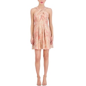 Vince Camuto Womens Floral-Print Mini Fit & Flare Dress - 1 of 1