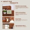 47.6 in H × 15.7in W Wall Mounted Full Body Mirror with Multifunctional Design Panel - 3 of 4