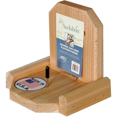 Audubon Natural Cedar Brown Hanging Squirrel Feeder