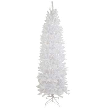 9' x 49 Pre-Lit Washington Frasier Fir Slim Artificial Christmas Tree -  Clear Lights 