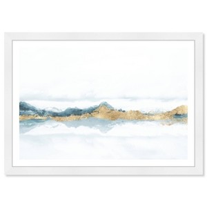 19" x 13" Stood Still and Wondered Cool Nature and Landscape Framed Wall Art Gold - Wynwood Studio - 1 of 4